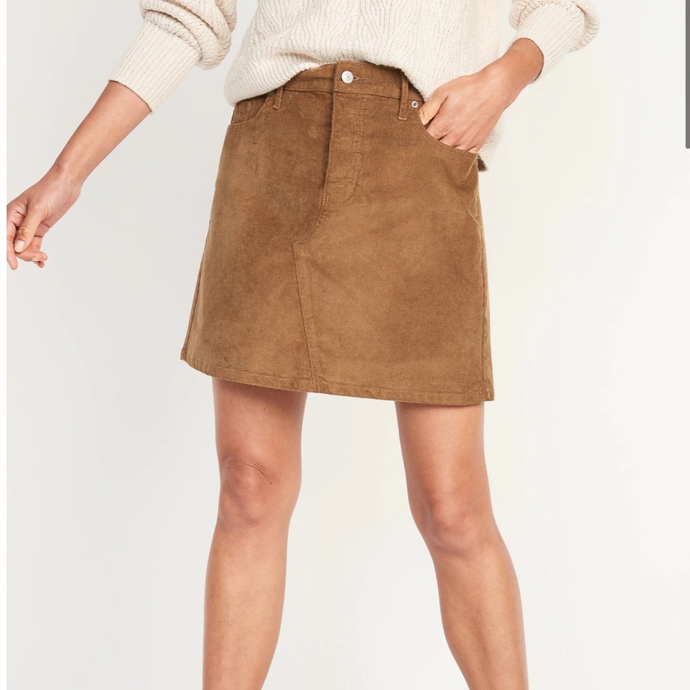 GAP skirt Cow Split Leather Lining